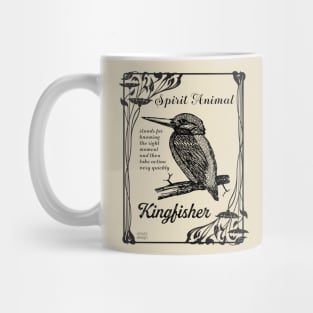 Spirit Animal - Kingfisher - black Mug